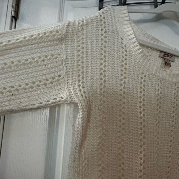 Arizona Jean Company Cream‎ Loose Knit Sweater XL Women’s - Picture 3 of 11